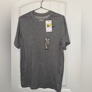 Nike Men's Heather Gray Short Sleeve Dri-Fit Tee